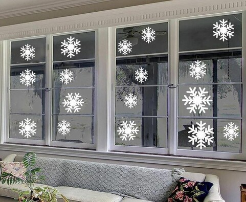 Stickere decorative fulgi de zăpadă