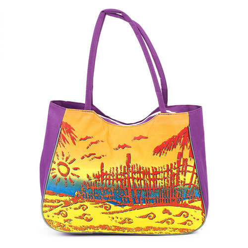 Plážová taška Summer fialová