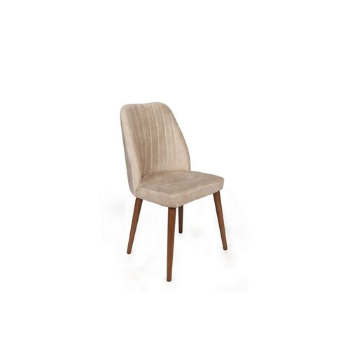 Set de scaune Alfa Cream and Walnut, 2 buc.