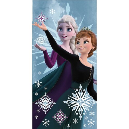 Jerry Fabrics Badetuch Frozen 2 Snowflake 03, 70 x 140 cm