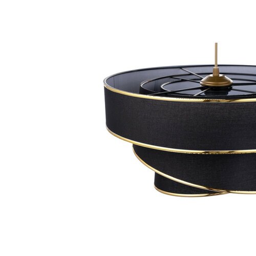 Závěsný lustr Couper - Black, Gold