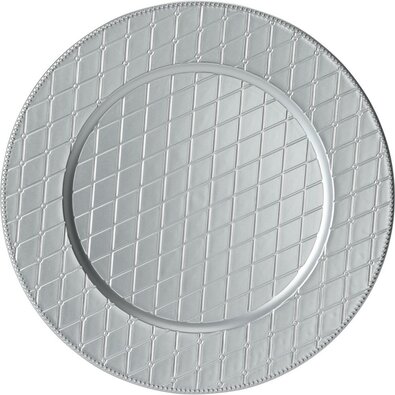 Tellermatte Silver Rhombus, 33 cm