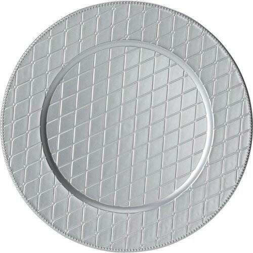 Tellermatte Silver Rhombus, 33 cm