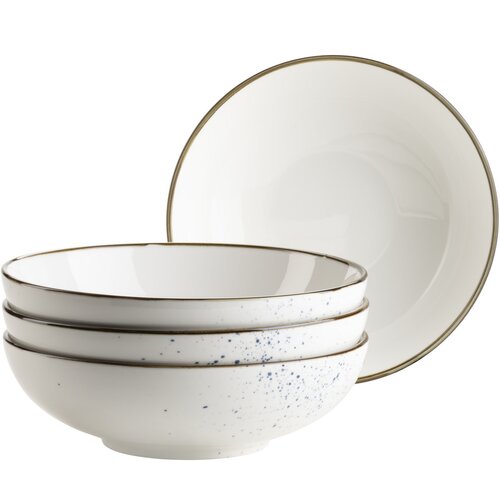 Mäser 4-delni set skodelic Pintar White modre pike22 cm