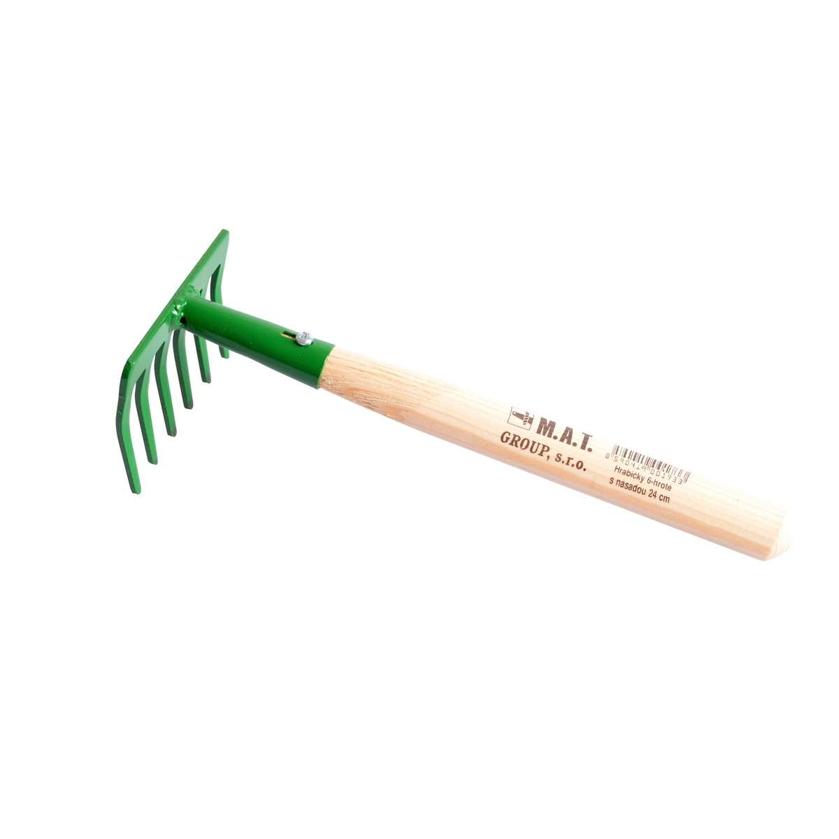 Grabki ogrodowe z 6 zębami, 24 cm