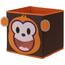 Textilný úložný box Opička, 28 x 28 x 28 cm