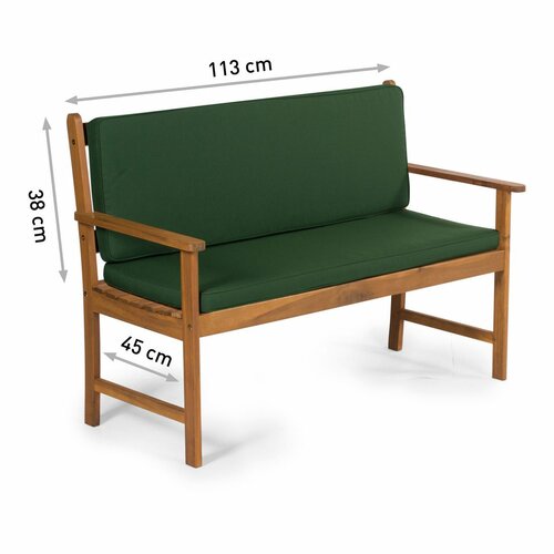 Pernă pentru bancă Fieldmann FDZN 9020 cu 2locuri, verde