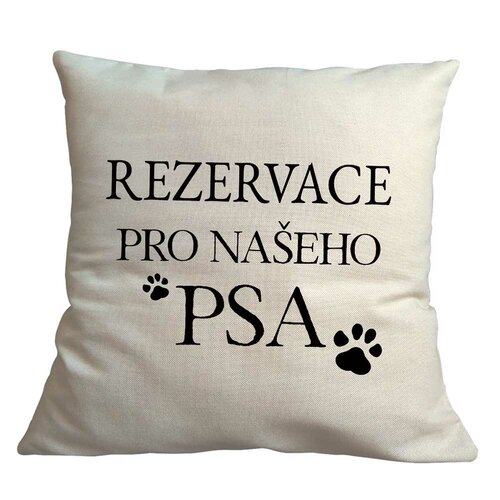 Bohemia Gifts Prevleka za blazino - Rezervacija zapsa, 40 x 40 cm