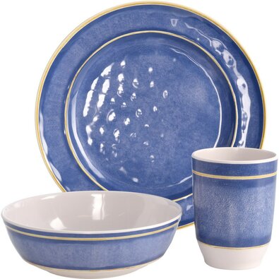 Set vase Redcliffs 12 piese melamină,albastru