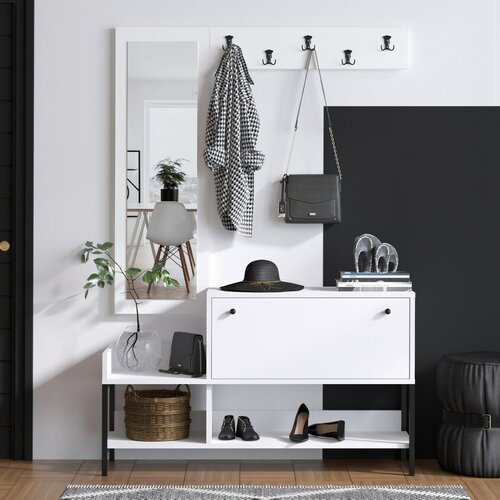 Předsíňová sestava Lopp Black and White