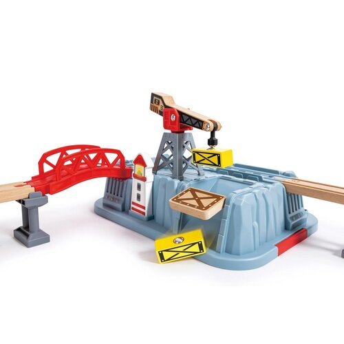 Hape Vláčikodráha set v boxe - Prístavisko