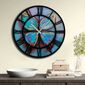 Ceas de perete Blue Butterfly 5050MS-024 , 50 cm