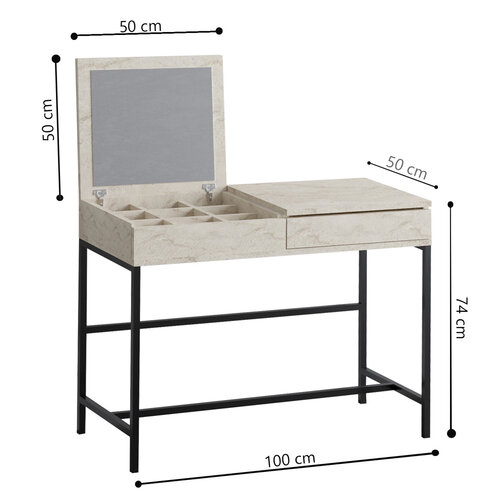 Masă cosmetică Linda Travertine