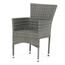 Autronic Kerti szék, fém, polirattan, szürke,AZC-S2118 GREY