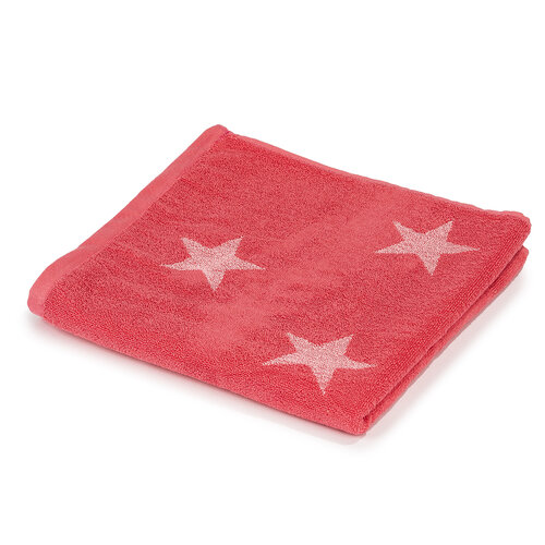 Ręcznik kąpielowy Stars różowy, 70 x 140 cm
