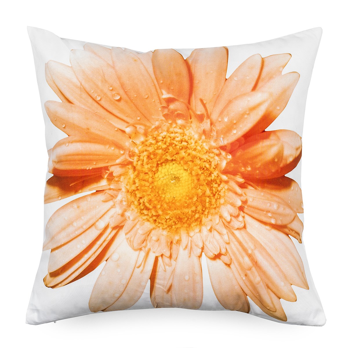 BO-MA Trading Obliečka na vankúšik oranžový kvet, 45 x 45 cm