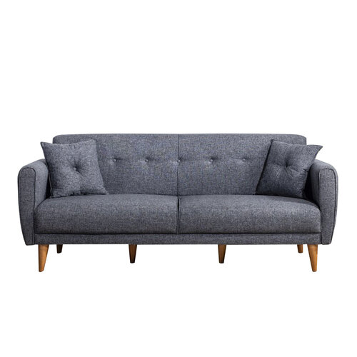 Ausziehbare Couch Aria Dark Grey