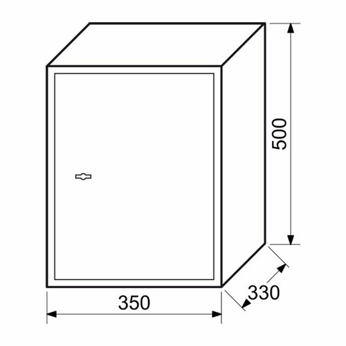 Jekleni sef z mehansko ključavnico RS.50.K