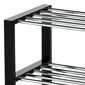 Schuhregal 4 Etagen, Schwarz, 80 x 30 x 73 cm