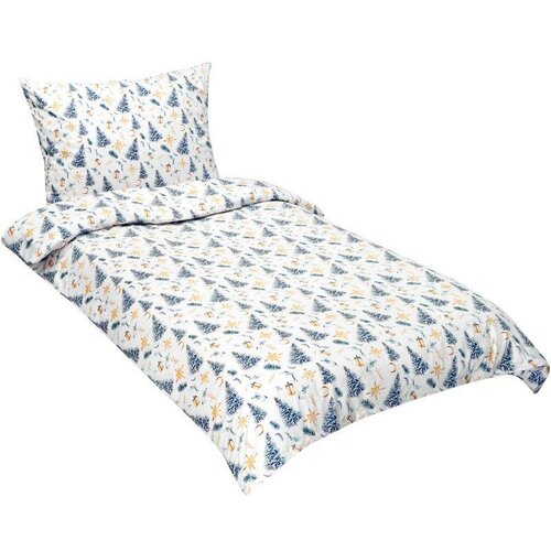 Bellatex Lenjerie de pat din bumbac de Crăciun Pom de Crăciun, 140 x 200 cm, 70 x 90 cm