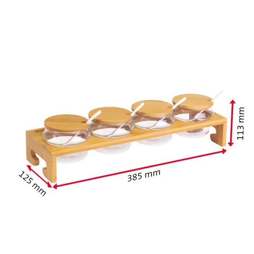 Westmark Marmelada na stojalu 4x 200 ml TAPAS inPRIJATELJI