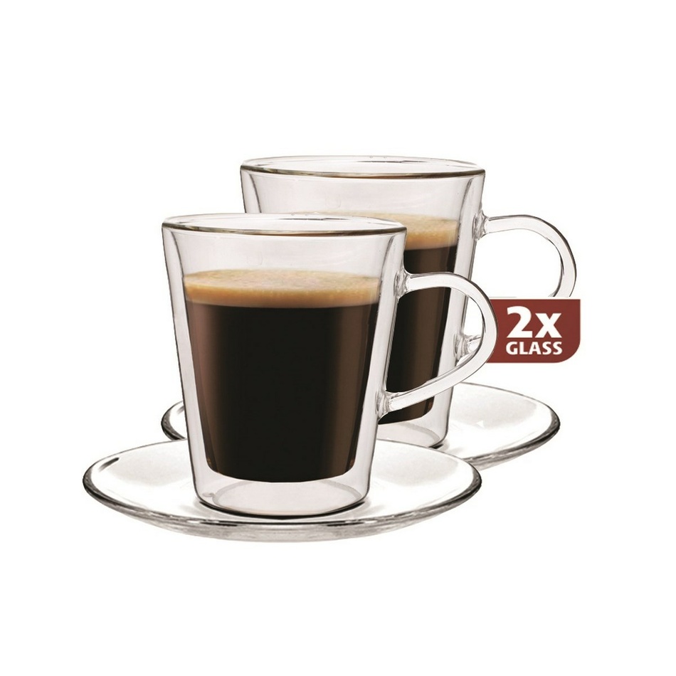 Maxxo “Lungo” 2 részes thermo pohár készlet, 220 ml