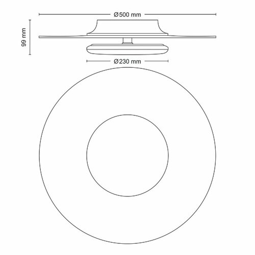 Philips 8720169195257 sufitowa oprawa LED Garnet,biała, 1x 40 W 4200 lm 2700 K IP20