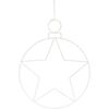 Crăciun agățat decorare cu LED-uri Kerstball Star236 LED, 48 cm