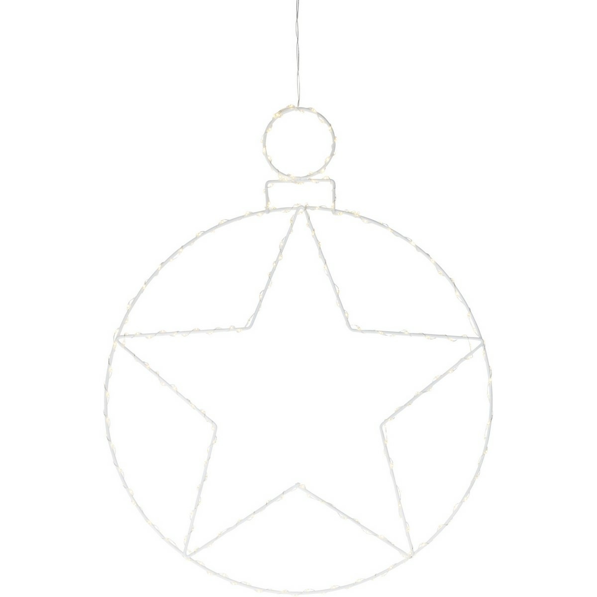 Świąteczna wisząca dekoracja LED Kerstball Star236 LED, 48 cm