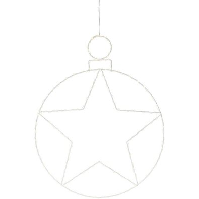 Vianočná závesná LED dekorácia Kerstball Star 236 LED, 48 cm