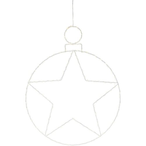 Weihnachts-LED-Hängedekoration „Kerstball Star“ mit 236 LEDs, 48 cm