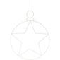 Vianočná závesná LED dekorácia Kerstball Star 236 LED, 48 cm