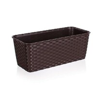 Truhlík samozavlažovací 30 cm tmavě hnědá Truhlík samozavlažovací 30 cm tmavě hnědá