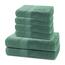 DecoKing Sada ručníků a osušek Marina tmavě zelená, 4 ks 50 x 100 cm, 2 ks 70 x 140 cm