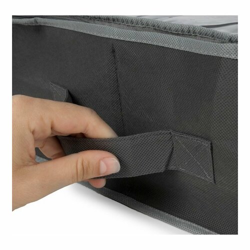 Compactor Organizator pentru pantofi Dora, 76 x 60x 15 cm, gri închis