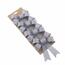 Set de fundițe decorative argintii, 10 x 13 cm, 4buc