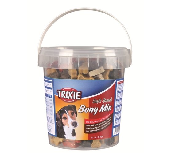 Trixie Soft Snack Bony MIX hovězí, jehněčí, losos,