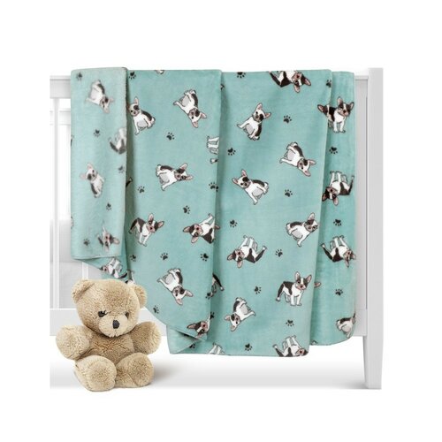 Bellatex Otroška odeja Ella Buldoček modra, 100 x150 cm