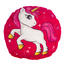 Pernă cu formă aparte Unicorn roz, 30 cm