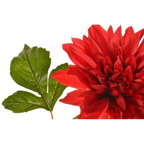 Sztuczny kwiat Dahlia czerwony, 68 cm