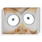 Solární světlo Standing owl bílá, 9 x 9 x 12,5 cm