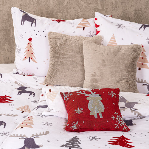 4Home Obliečky Cute reindeer mikroflanel, 160 x 200 cm, 70 x 80 cm