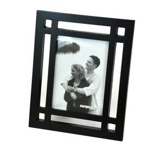 Fotorámeček dřevěný, černý 13x18 cm