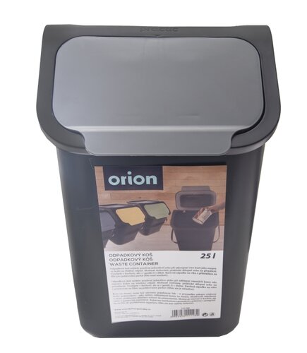 Coș deșeuri selective Orion 25 l, gri