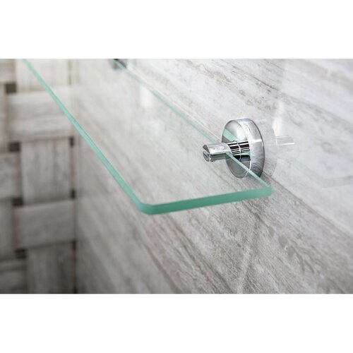 SAPHO XR009 X-Round nosilci za steklene police 8mm, srebrni