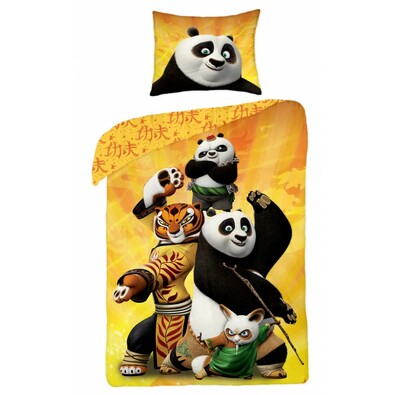Detské bavlnené obliečky Kung Fu Panda, 140 x 200 cm, 70 x 90 cm