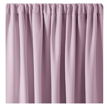 Restilo Штора Blackout Oxford Pleat рожевий, 140 x 245 см