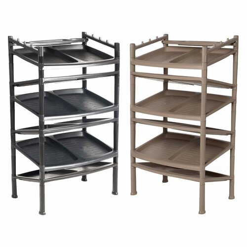 Полиця для взуття 6 поверхів Black 52 x 34 x 91 см