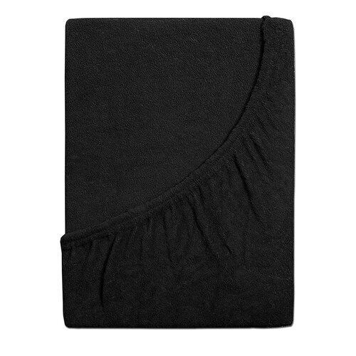 Простирадло махрове 4Home Ideal чорне, 100 x 200см