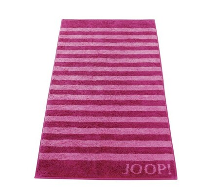 Osuška Stripes JOOP!, 80 x 150 cm, růžová